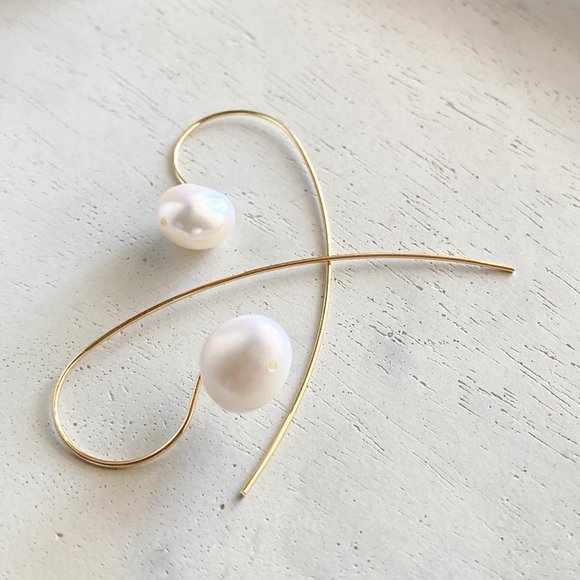 BAROQUE PEARL THREADERS - Picture 5 of 7